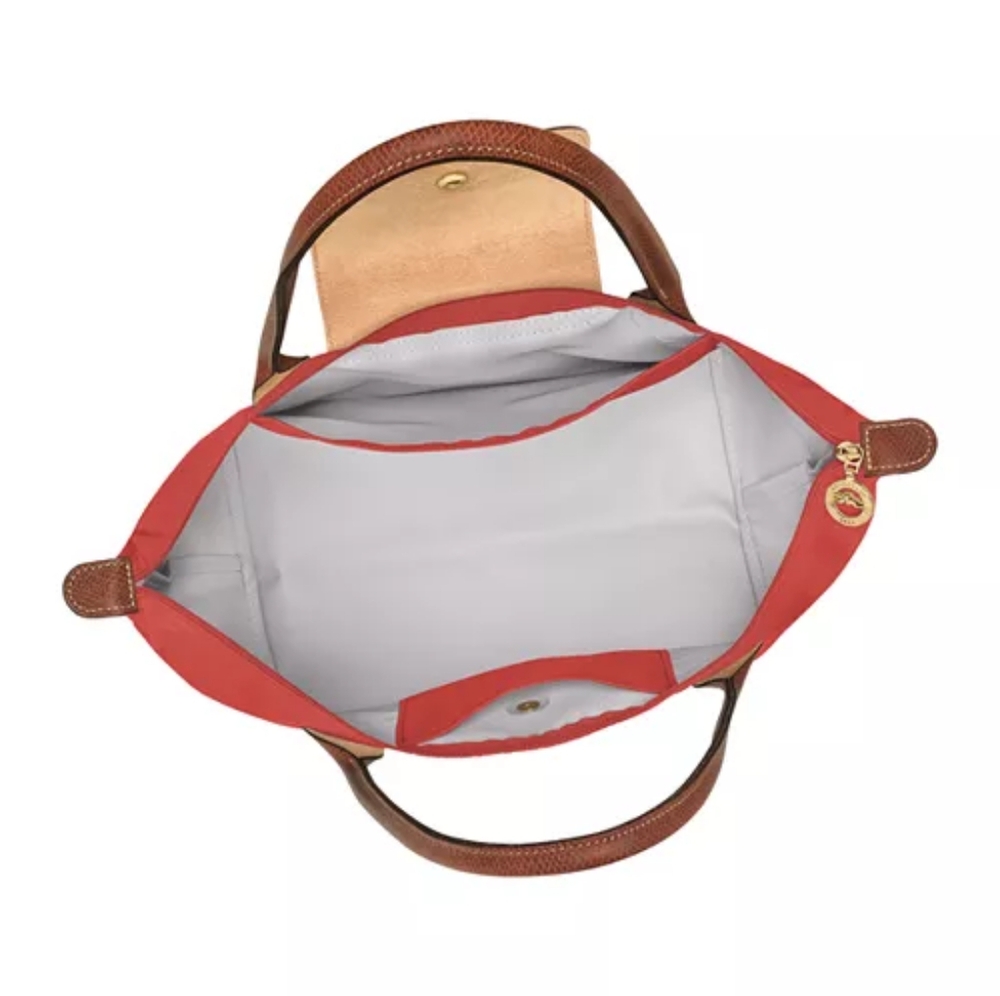 [Longchamp] Le Pliage Orig Med Nylon Tote | Tomato - Picture 3 of 9